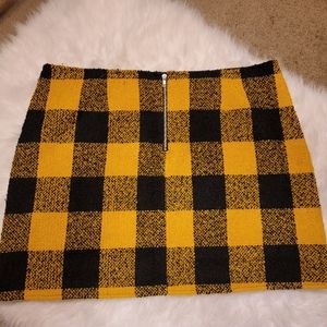 Forever 21 Wool Plaid Mini Skirt